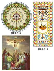 Domos de Vidrio Laminado para Casa, Catedral, Tejido de Bambú Colorido, Modelo de Arte Decorativo CG-02 para Entrada, Baño, Comedor, Interior - Product Image 2