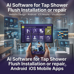 Logiciel IA pour l'installation ou la réparation de robinets de douche, conception de sites Web, application mobile Android iOS, logiciel IA pour l'e-commerce et l'ERP - Product Image 3