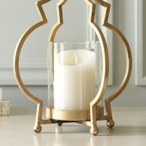 Candelabro de Metal Dorado Moderno Estilo Marroquí, Portavelas de Cristal, Centro de Mesa de Lujo para Bodas y Fiestas, Adorno para el Hogar - Product Image 4