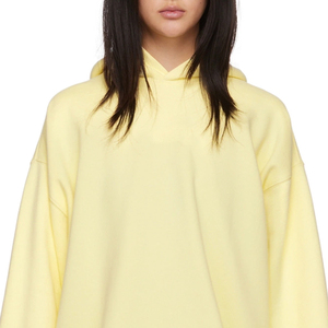 Nueva llegada: Sudadera con capucha para mujer, de moda, de calidad única, lisa, oversize, con hombros caídos, gruesa, de peso pesado y transpirable. - Product Image 5