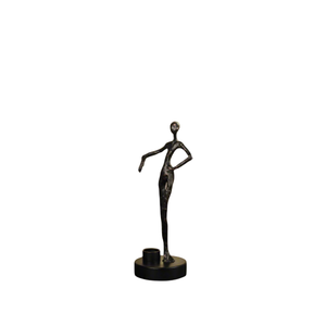 Escultura Abstracta de Bronce, Figura de Danza Moderna, Decoración Artística de Mesa para Sala de Estar, Escultura de Aluminio - Product Image 2