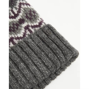 Unisex Jacquard Knit Beanie Hat Geometric Pattern Pom Pom <b>Winter</b> Warm <b>Cap</b> Casual Style for Adults - Product Image 4