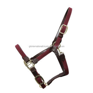Cabestro de caballo de nailon de triple capa de doble costura duradero, hebilla de corona ajustable y anillos de todos los tamaños, se aceptan pedidos al por mayor - Product Image 1