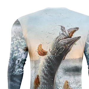Venta Directa de Fábrica, Precio Razonable, Camisa de Pesca de Secado Rápido para Hombre, Ajuste Cómodo, Manga Larga, Servicio OEM - Product Image 5
