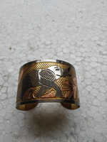 Bracelet Kada ouvrable en laiton fait main, or rose, style Rajwadi Kundan, bijoux de fête islamiques, antique et intemporel, vente en gros