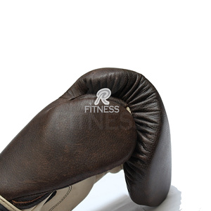 Professional Boxing Gloves Multi Layer <b>Foam</b> Padding Genuine Leather Custom Logo Factory OEM Supplier Wholesale - Product Image 3