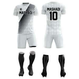 Uniformes de Fútbol Personalizados con Nombre de Equipo, Diseño Impreso, Tela 100% Poliéster de Alta Calidad, Transpirable, Elástico, Unisex, para Clubes Deportivos - Product Image 1