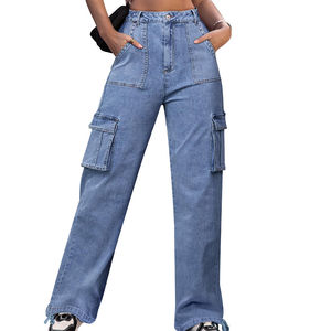 Producto de Moda en Tendencia: Ropa Deportiva para Mujer, Pantalones Cargo Modernos con Múltiples Bolsillos, Jeans Cargo para Mujer - Product Image 1