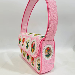 Sac à main perlé fait main par un fabricant indien pour femmes à prix abordable – Dernier modèle de sac à bandoulière perlé, sacs tendance - Product Image 1
