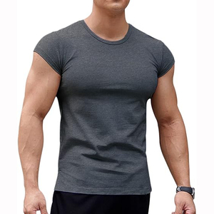 Camiseta Deportiva Casual para Hombre, 95% Poliéster, 5% Elastano, Sudadera de Manga Corta para Gimnasio, Ropa Deportiva Suave - Product Image 5