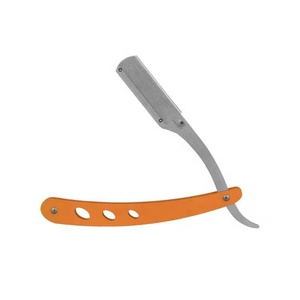 High Quality Professional Stainless Steel Cut Throat <b>Razor</b> Wood Handle <b>Single</b> <b>Blade</b> Non-Disposable Custom Logo Barber <b>Razors</b> - Product Image 4