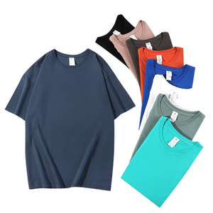 Camiseta de cuello redondo de color sólido para hombre, talla adulta, lisa, sin estampado, último diseño, estilo urbano, corte holgado, en venta. - Product Image 1