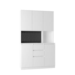 74\" Modern Freestanding <b>Pantry</b> Cabinet with Charging Station Buffet Cupboard Sideboard Drawer <b>Kitchen</b> Cabinets - Product Image 5