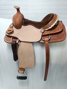 Selle de cheval en cuir classique de qualité supérieure avec doublure en tissu pour le saut d'obstacles, l'équitation en ranch et sur sentier - Vente en gros - Product Image 5