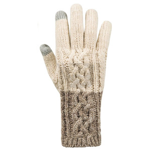 Achat en gros de gants d'hiver décontractés à double couleur en tricot torsadé pour femmes, compatibles avec les écrans tactiles - Product Image 2