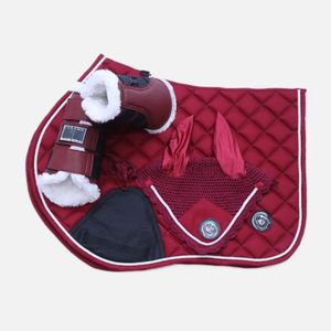 Complete Horse Riding Accessories Set with Glitter Saddle Pad <b>Boots</b> and Ear Net GUJJAR - Product Image 6