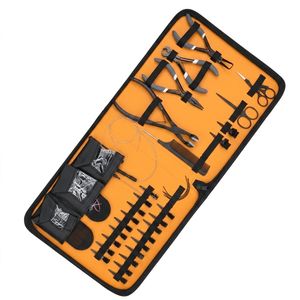 Kit d'outils professionnels pour extensions de cheveux : pinces métalliques, ciseaux, peignes, ensemble d'installation et de retrait pour perruques et extensions à clipser - Product Image 5