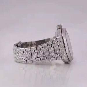 Reloj de Pulsera para Hombre, Estilo Hip Hop, con Diamantes Moissanite de Alta Calidad, Diseño Lujoso, Último Modelo, Precio de Mayoreo - Product Image 3