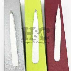 New Arrival Eyebrows Tweezers Stainless Steel Slanted Eyebrow Tweezers Sustainable <b>Paper</b> Packing Mink Eco-Friendly Beauty Tool - Product Image 6