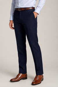 Pantalones Deportivos Casuales de Negocios para Hombre, Corte Slim Fit, Rectos, Cintura Media, 100% Algodón Felpa, Marca Active Squad, Color Blanco - Product Image 2