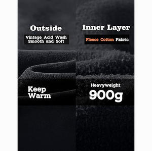 Nouveaux arrivages : sweats à capuche pour hommes en molleton épais, logo personnalisé, streetwear, pull-over, fabricant de vêtements OEM, vente en gros de sweats à capuche - Product Image 5
