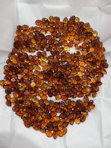 Piedra Preciosa de Citrino Natural Color Brandy, Facetada, en Forma de Pera - Product Image 2