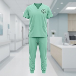 Wholesale Custom <b>Nurse</b> <b>Scrubs</b> Stretchy Plus Size <b>Scrubs</b> Jogger Sexy Fashion Women Nursing <b>Scrubs</b> Uniforms Sets Water Repellent - Product Image 1