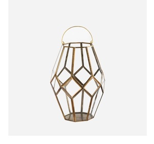 Nouvelle Lanterne à Bougie Tendance 2026 en Métal et Verre pour Décoration Intérieure avec Support de Bougie Fini Blanc Ivoire pour Mariage Personnalisé - Product Image 4