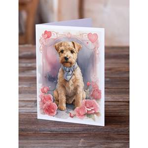 Lakeland Terrier การ์ดอวยพร A7วาเลนไทน์, การ์ดเปล่า8ใบพร้อมซองขนาด5x7 - Product Image 2