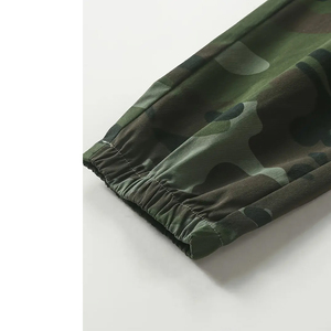 Baggy Cargo Sweatpants Men Multi Pocket Fleece Joggers Oversized Streetwear Cotton Custom Logo Pants OEM camo - Product Image 4