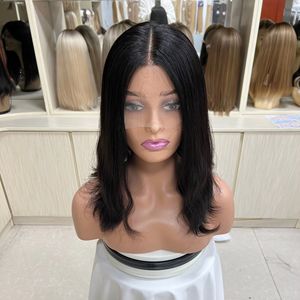 Pelucas sin pegamento de cabello humano virgen chino al por mayor, pre-arrancadas, transparentes HD para pelucas de encaje frontal Bob Wave - Product Image 1