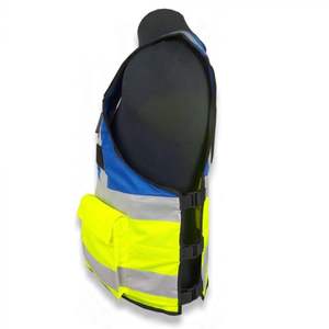 Veste de sécurité en polyester durable en gros, fermeture éclair réglable, réfléchissante, LED clignotante, conforme aux normes ANSI/EN ISO Classe 2, logo personnalisé, service OEM/ODM - Product Image 3