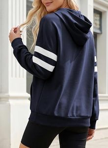 Sudadera con Capucha Extra Grande para Mujer, Informal, para Otoño e Invierno, con Tejido de Poliéster/Algodón - Product Image 4