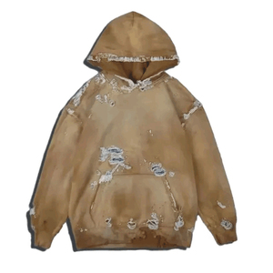 Sudadera con Capucha Casual para Hombre, Estilo Urbano, Desgastada, de Alta Calidad, con Logotipo Personalizado al por Mayor, Deportiva, para Gimnasio, de Poliéster y Algodón Transpirable - Product Image 5