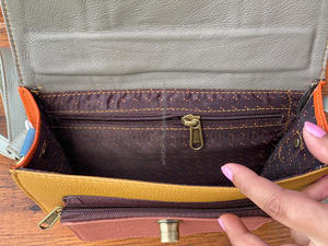 Nuevo bolso de mano de cuero reciclado, superventas, monedero de Color arcoíris, bolsos de tirantes sostenibles multiusos únicos con estilo para mujer - Product Image 6