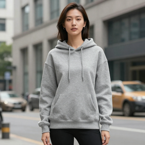 Unisex Winter Embroidered <b>Hoodie</b> Casual Cotton Fleece Pullover <b>Sweatshirt</b> for Everyday Wear with OEM Customization - Product Image 1