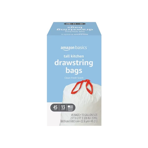 Sacs poubelles blancs de 13 gallons avec cordon de serrage, qualité supérieure, excellente tenue, pour cuisine - Product Image 5