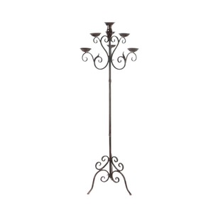 Decorative Antique Iron Candelabra Floor Standing 5 Arm Candle Holder Decorative Durable Metal Stand for Home Decoration - Product Image 5