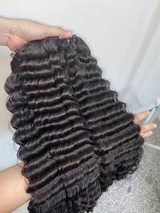 Pelucas delanteras de encaje HD de onda profunda de moda de alta calidad hermosas de larga duración para extensiones de trama Genius frente de encaje de cabello humano de Vietnam - Product Image 3