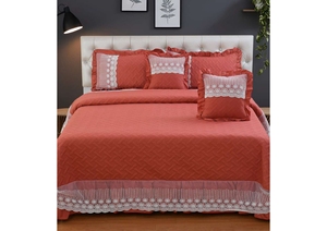 ชุดเครื่องนอนแพลตตินัม 5 ชิ้น ดีไซน์พิเศษพร้อมลูกไม้ - Product Image 1