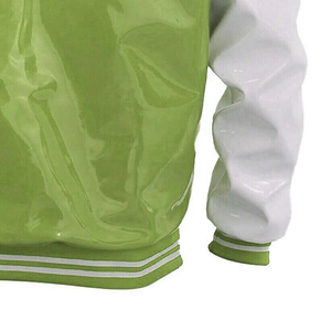 Chaqueta Varsity de Cuero PVC para Hombre, Estilo Urbano, Chaqueta Bomber de Béisbol, Chaqueta Varsity de Cuero PVC de Moda para Hombre - Product Image 6
