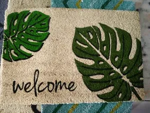 Handmade Coir Door <b>Mat</b> Eco-Friendly Handwoven <b>Coconut</b> Coir Palm Doormat - Product Image 3