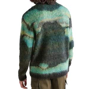 Suéter de Mohair Personalizado con Cuello Redondo para Hombre, Cálido y Afelpado para Invierno, Diseño Jacquard, Ropa de Punto Navideña - Product Image 5