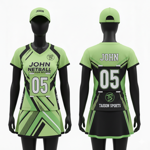 Jersey de Netball para Mujer al Mejor Precio, 180 GSM, Malla de Poliéster Premium, Rosa, Amarillo, Negro, Paneles Angulares, Logotipo y Nombre Personalizados por Sublimación - Product Image 5