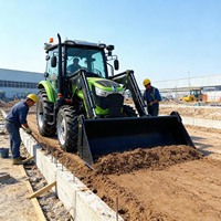 90PS Traktor-Frontlader mit Hydraulik und Optionaler Geschlossener Klimatisierter Kabine