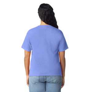 Camiseta de Mujer, Color Violeta, Algodón Suave, Informal, Manga Corta, Cómoda, Básica, Ropa de Moda, Venta al Por Mayor Personalizada - Product Image 3