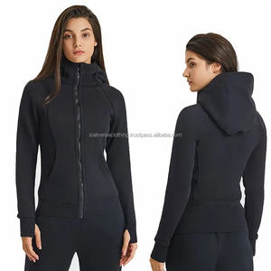 Sudaderas con capucha deportivas de lana de alta calidad para mujer, anticontracción, antibolitas, a la moda, teñidas lisas, con capucha frontal personalizada para invierno - Product Image 6