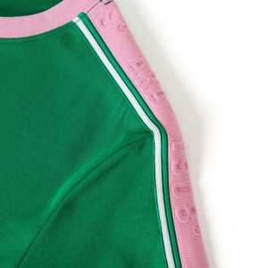 Chemise gaufrée AKA Green Premium pour femme, motif lettres grecques, tissu de haute qualité, coupe confortable, haut décontracté à col rond - Product Image 5
