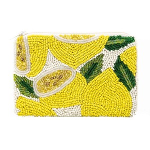 Pochette de soirée de luxe élégante en toile avec fermeture éclair, brodée de perles, style créateur, sac à main tendance pour soirée - Product Image 3