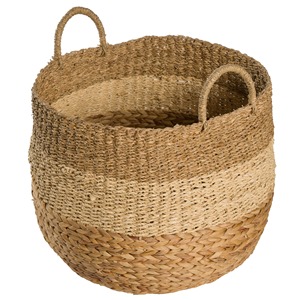 Juego de 2 cestas de jacinto de agua y algas marinas, hechas a mano, para almacenamiento, venta al por mayor, ecológicas, hechas en Vietnam - Product Image 2